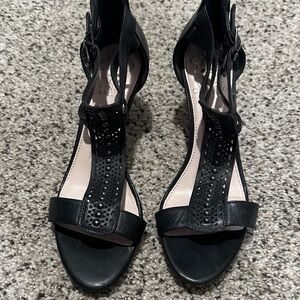 Vince Camuto Black Studded Sandals